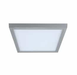 13-in 20W LED Flush Mount, Square, 988 lm, 120V, 4000K, Nickel