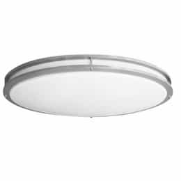 35W LED Flush Oval Ceiling Mount, Dim, 120V, 80CRI, 3000K, BN