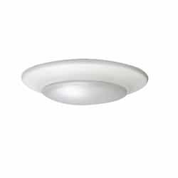 6-in 15W LED Retrofit Low Profile Disk Light, 80 CRI, 120V, 5 CCT, WHT