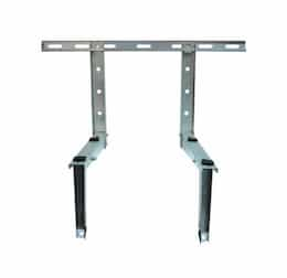 Universal Wall Condenser Bracket, 500 lb, Galvanized