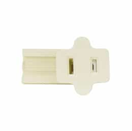 Polarized Female Side Plug, 18/2-SPT-1, 6A, 125V, Ivory