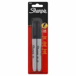 Fine Point Black Permanent Marker (2-Pack)