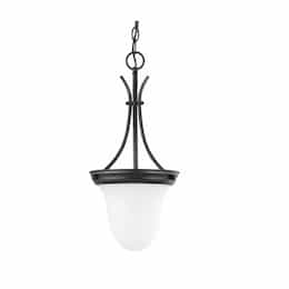 10" 100W Pendant Light w/ Frosted Glass, Mahogany Bronze