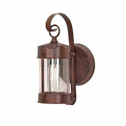 60W Piper Outdoor Wall Fixture w/ Clear Seed Glass, 1 Light, Old Bronze