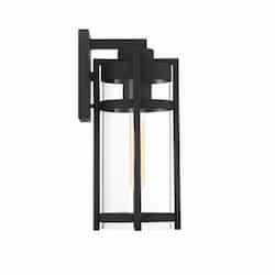 60W Tofino Series Medium Wall Lantern w/ Seeded Glass, Textured Black