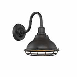 60W Newbridge Series Wall Sconce, Dark Bronze & Gold