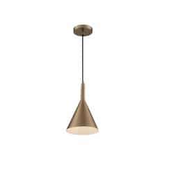 60W Lightcap Series Pendant Light, Burnished Brass