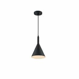 60W Lightcap Series Pendant Light, Matte Black