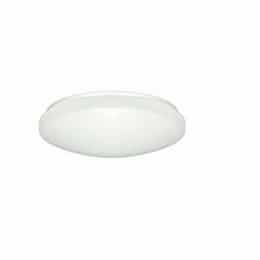 16W 14" LED Flush Mount w/Occupancy Sensor, 3000K, White, Dimmable