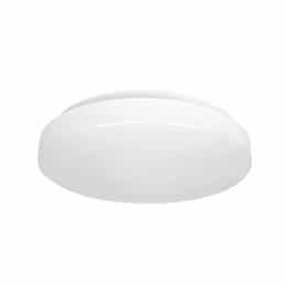 Satco 11-in 16W LED Flush Mount Fixture, Dimmable, 1100 lm, 120V, CCT Selectable, White