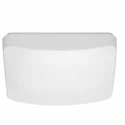 11-in 16W LED Flush Mount Light Square, Selectable CCT, White