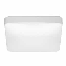 Nuvo 14-in 20W LED Flush Mount Light Square, Selectable CCT, White