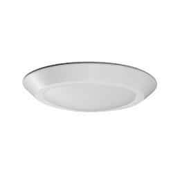 7" 15W LED Flush Mount Disc Light, Round, 60W Inc. Retrofit, Dim, 1500 lm, 4000K, White