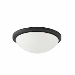 13" 18W LED Flush Mount Ceiling Light, Dimmable, 1530 lm, 3000K, Black