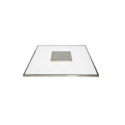 17" 31.5W LED Square Flush Mount Ceiling Light, Dim, 2200 lm, 3000K, Brushed Nickel