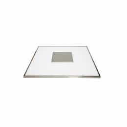 17" 31.5W LED Square Flush Mount Ceiling Light, Dim, 2200 lm, 3000K, Brushed Nickel