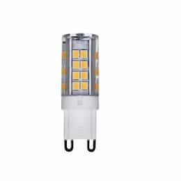 3.5W LED T4 Bulb, Non-Dimmable, G9, 330 lm, 120V, 4000K, Clear