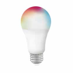 10W Smart LED A19 Bulb, E26, 800 lm, 120V, RGB & Tunable White