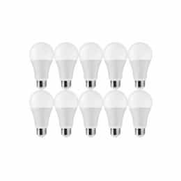 12W LED A19 Bulb, E26, 1100 lm, 120V, 3000K, White, Contactor Pack