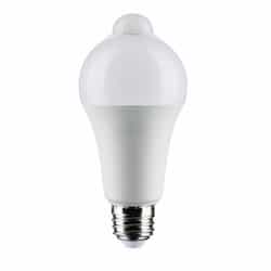 12W LED A19 Bulb w/ PIR Sensor, 1050lm, 90CRI, 120V, 5000K, White