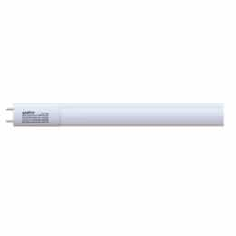 Satco 9W LED 2-ft T8 Tube, Type B, G13, 120V-277V, SelectableCCT, White