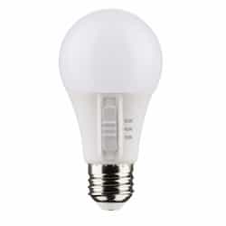 6W LED A19 Bulb, Medium Base, 90CRI, 120V, SelectableCCT, White, 4PK