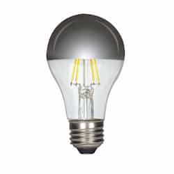 6W LED A19 Bulb, E26, Dimmable, 650 lm, 120V, Silver Crown, 2700K 
