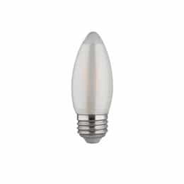 2W LED C11 Bulb, 20W Inc. Retrofit, Dim, E26, 120 lm, 120V, 2700K, Satin Spun