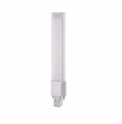 Satco 6W LED PL Lamp, 13W Fl Retrofit, Ballast Bypass, GX23, 600 lm, 120V-277V, 3000K