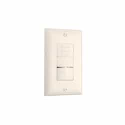 PIR Occupancy Sensor Wall Switch w/ Dimming, 120/230/27V, Lt. Almond