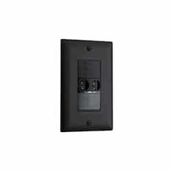 PIR & Ultrasonic Vacancy Sensor Wall Switch w/ Dim., 120/230/277V, BLK