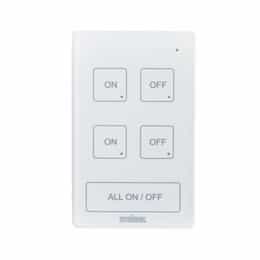 Steinel DCS ON/OFF Wall Switch, 2 Zone, White