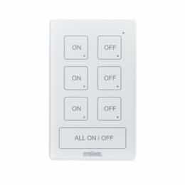 DCS ON/OFF Wall Switch, 3 Zone, White