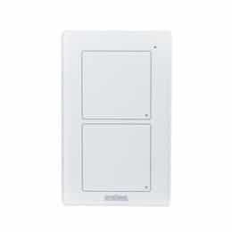 DCS Scene Switch Wall Switch, 2 Button, White