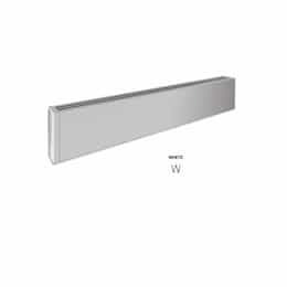 600W 6-ft Mini Architectural Baseboard, 100 Sq Ft, 2048 BTU/H, 120V, White