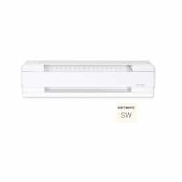 1000W 4-ft Electric Baseboard Heater, 250 Sq Ft, 3413 BTU/H, 208V, High Altitude, Soft White