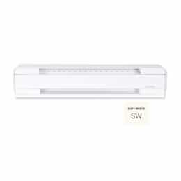 1500W 6-ft Electric Baseboard Heater, 250 Sq Ft, 5119 BTU/H, 240V, Soft White