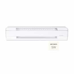 1500W 6-ft Electric Baseboard Heater, 250 Sq Ft, 5119 BTU/H, 208V, High Altitude, Soft White