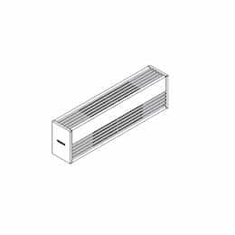 Air Filter for ALUX4 Series Baseboard Heaters, Anodized Aluminum