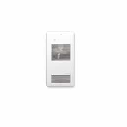 1000W Wall Fan Heater w/ Built-in Double Pole Thermostat, 3413 BTU/H, 120V, White