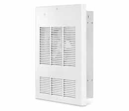 3000/2500W Wall Fan Heater W/Built-in Thermostat, 120-600V, Soft White