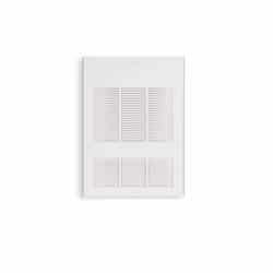 4800W Wall Fan Heater w/ Built-in Thermostat, Single, 240V Control, 480V, White