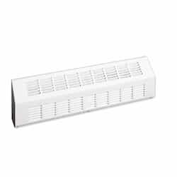 1750W Sloped Architectural Baseboard Heater, Standard, 480V, White