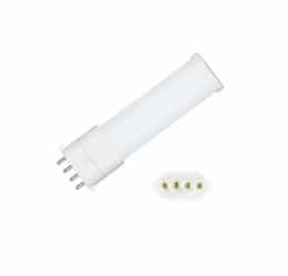 3.5W Pin Based Bulb, Horizontal, 2G7, Direct Wire, 120V-277V, 3500K