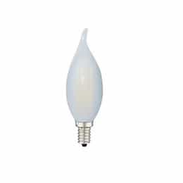 3W LED F11 Filament Bulb, Dimmable, E12, 120V, Frosted Glass, 2700K