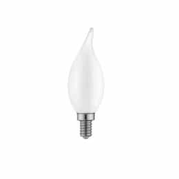 3W LED F11 Bulb, Dimmable, E12, 250 lm, 120V, 4000K, Frosted