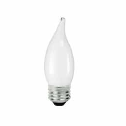 TCP Lighting 5W LED F11 Filament, Flame Tip, Dimmable, E26, 500 lm, 2400K, Frost