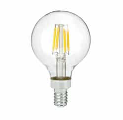 3W LED G16 Bulb, Dimmable, E12, 250 lm, 120V, 5000K, Frosted