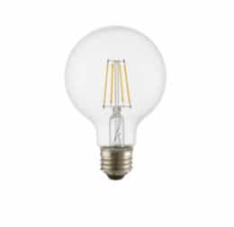 4W LED G25 Bulb, Dimmable, E26, 350 lm, 120V, 3000K, Clear