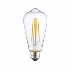 5W LED ST19 Bulb, Dimmable, E26, 450 lm, 120V, 2700K, Clear